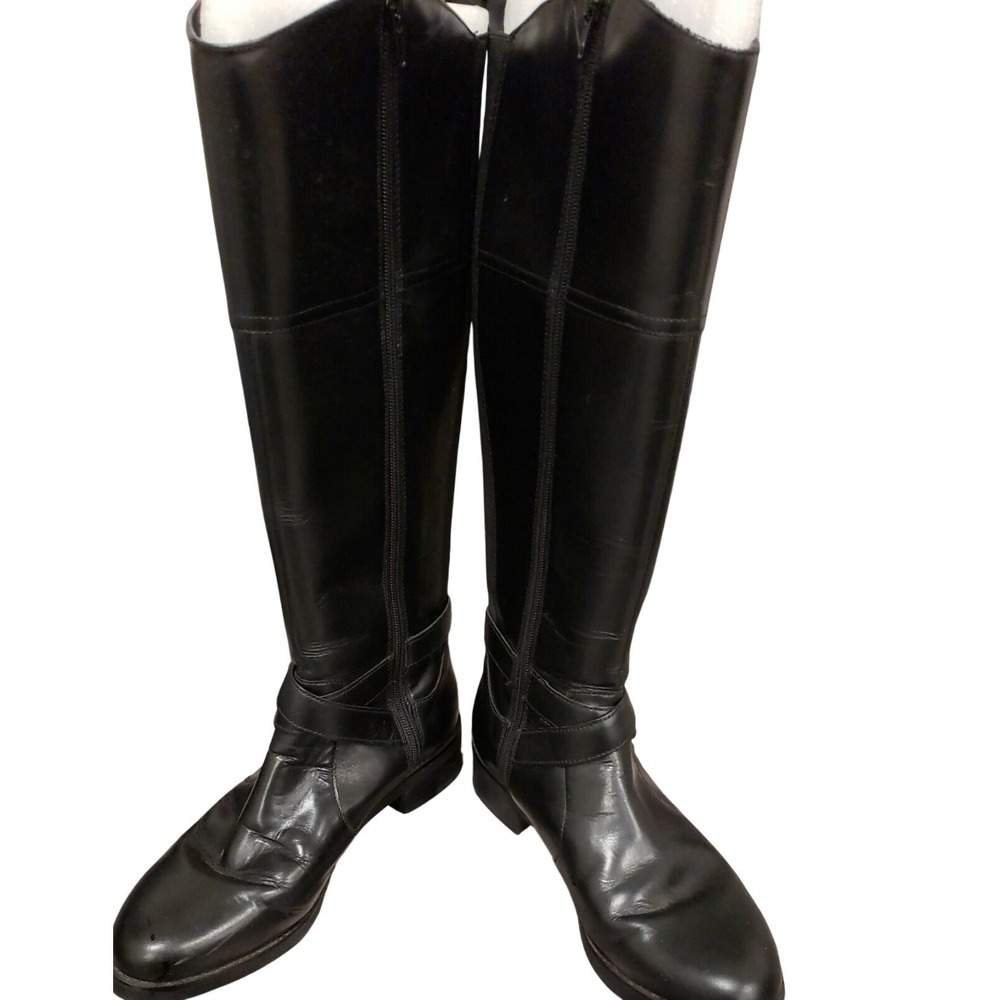 BANDOLINO BOOTS WOMENS 8 BLACK LEATHER RIDING BOOTS EQUESTRIAN WESTERN RIDER